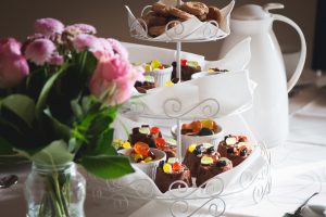 father's day cake and flower