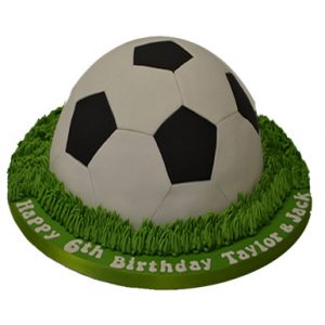 Football Chocolate Fondant Cake