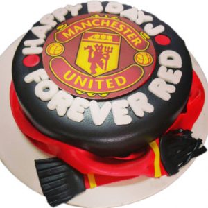 Manchester United red cake:
