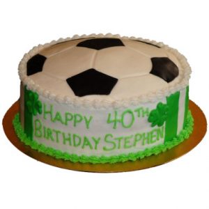 Football Black Forest Cream Cake