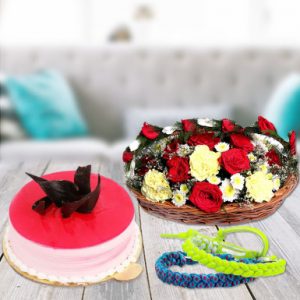 Friendship Day Cake and Flowers