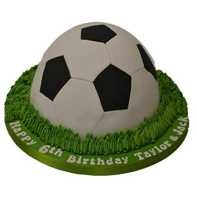 Football Shaped Cake