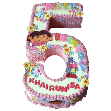 Number Dora Cake