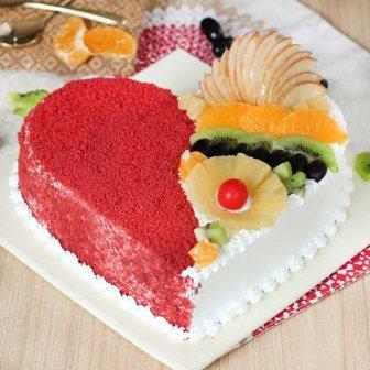 Heart-Shape Fruit Cake