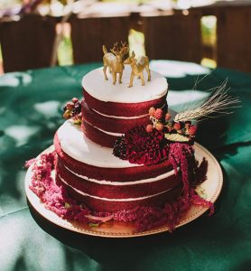 Red Velvet Wedding  Cake