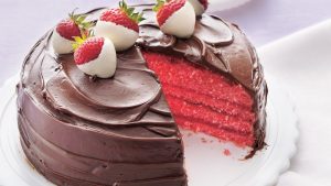 Love Confessing Choco Strawberry Cake