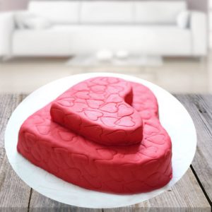 Heart Beating Strawberry Cake