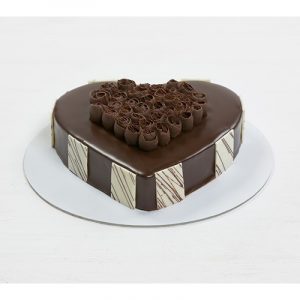 Heart-Shaped Chocolate Cake