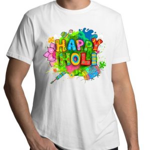 Happy Holi Printed T-Shirt