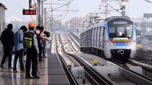 Metro ride in Hyderabad