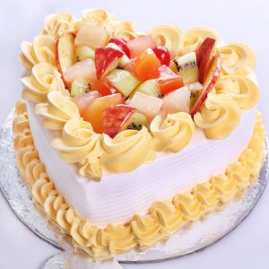 Fruit Heart Cake