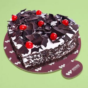 Heart Shape Black Forest Cake