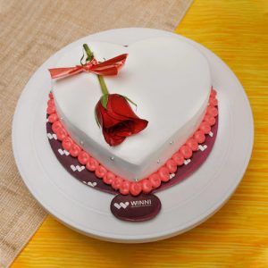 Vanilla Heart Shape Cake
