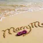 surprise message on sand