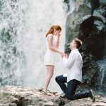 propose at the waterfall
