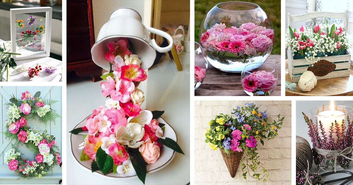 Creative Ways to Cheer Up your Home with Flower Decoration