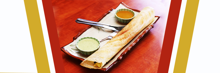 Dosa with chutney