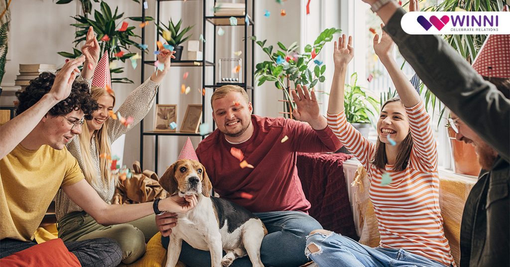 Birthday party for Dog